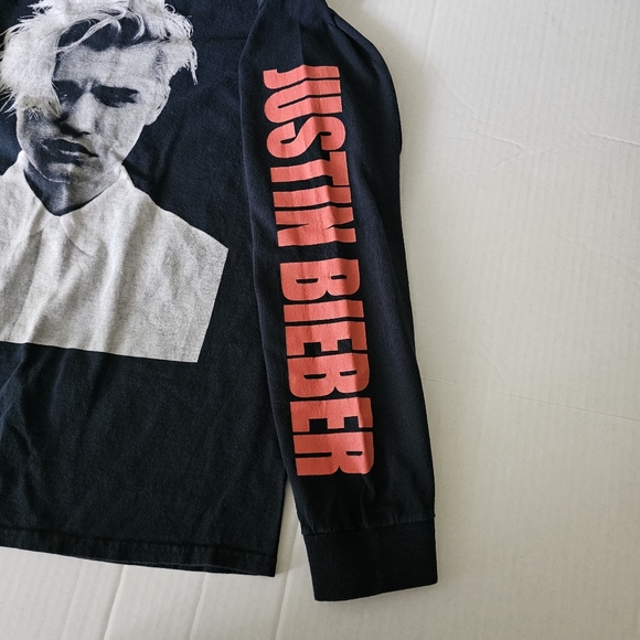 Justin Bieber 2016 Purpose tour merch shirt sz M long sleeve front back graphic - Picture 4 of 8